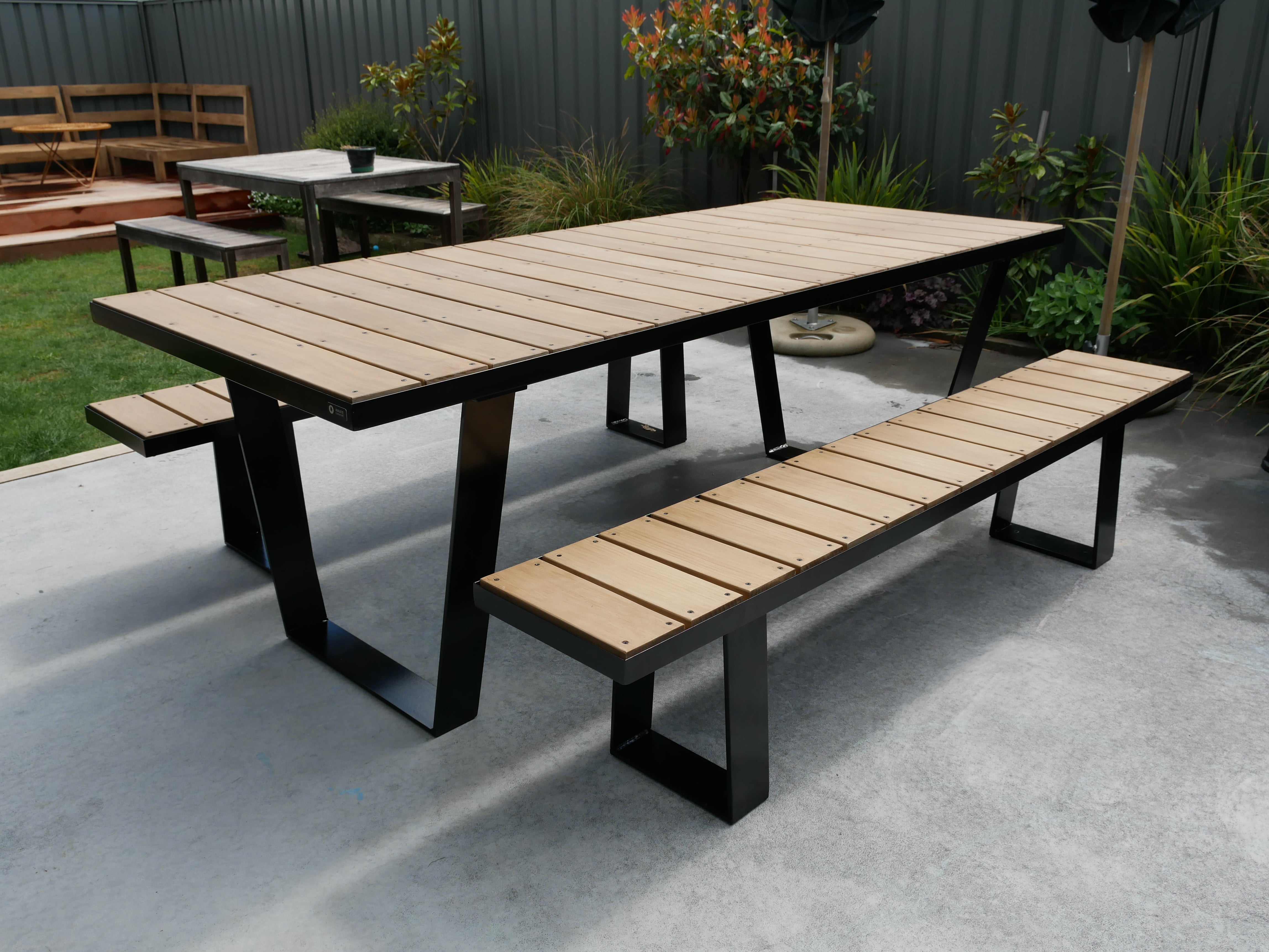 Exterior Dining Table - Angled Frame