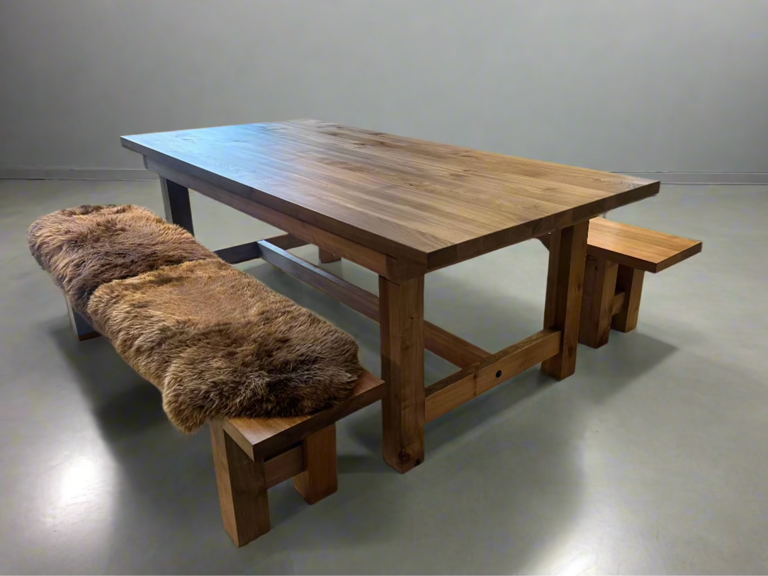 timber custom dining table