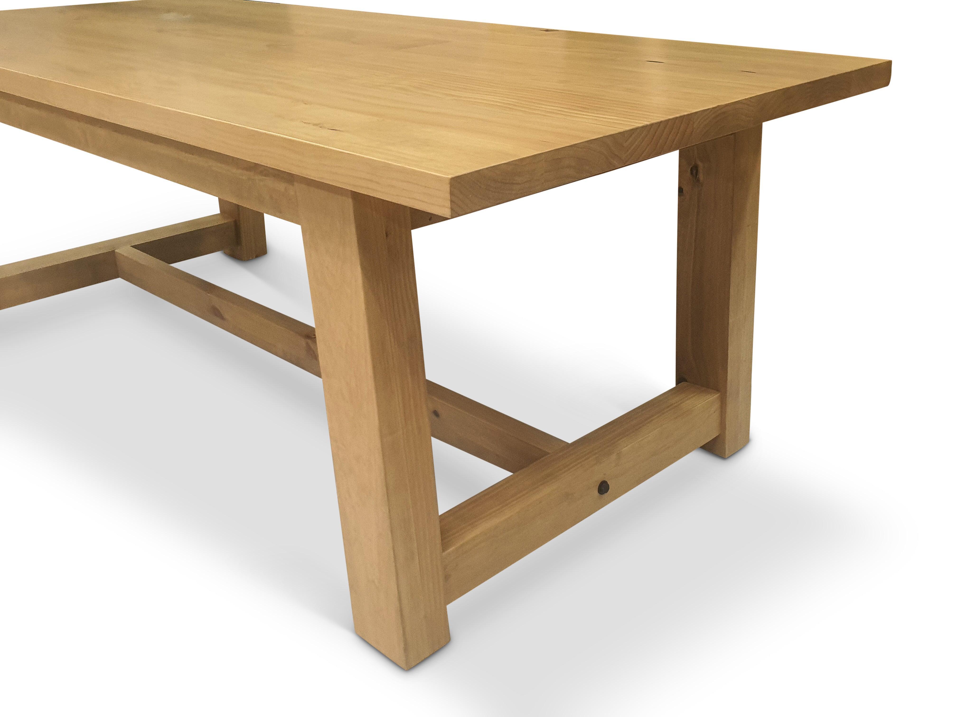 Angled Timber Frame Dining Table - Innate Furniture