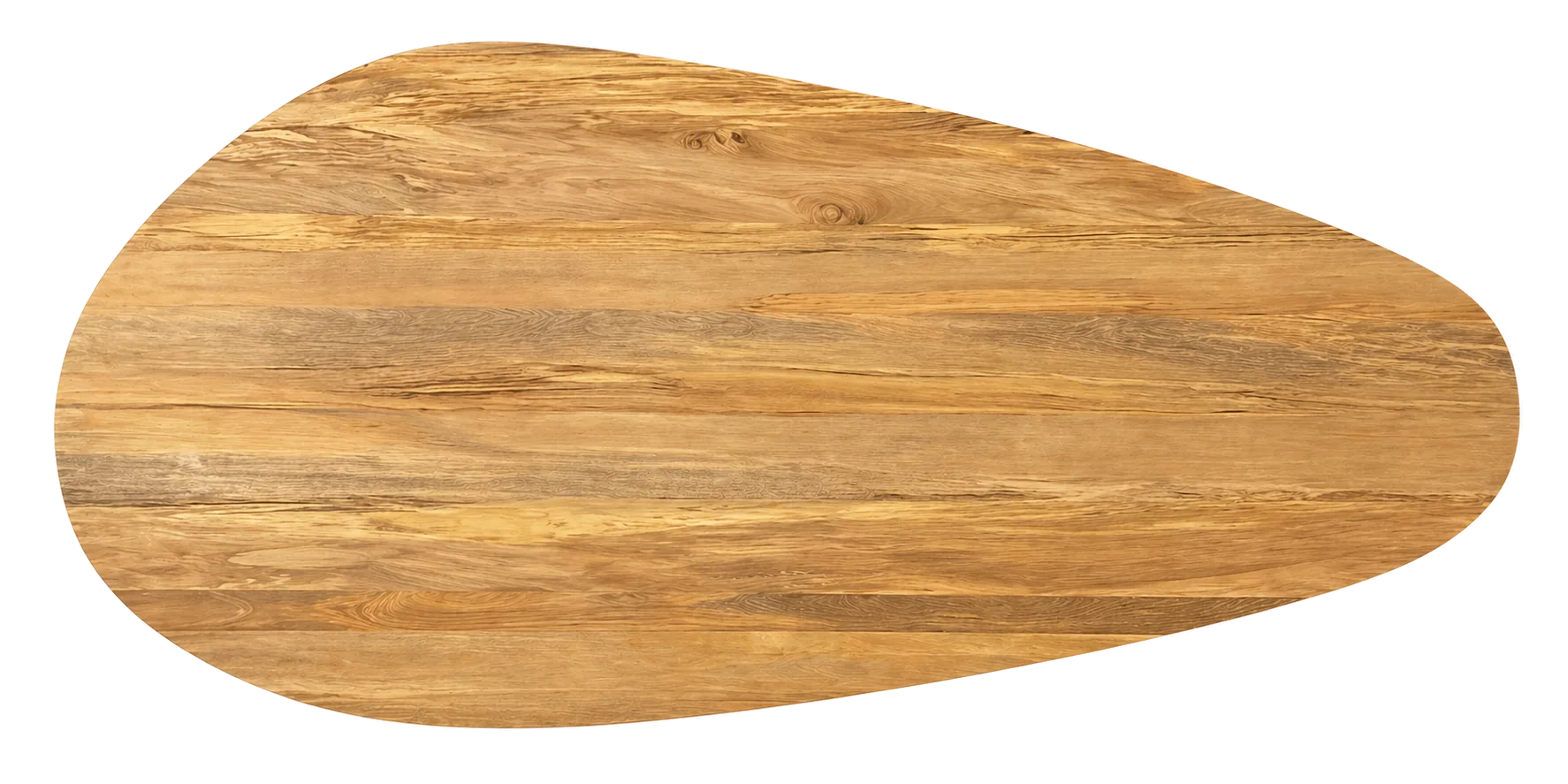 Pebble-shaped boardroom table in Clear Rimu