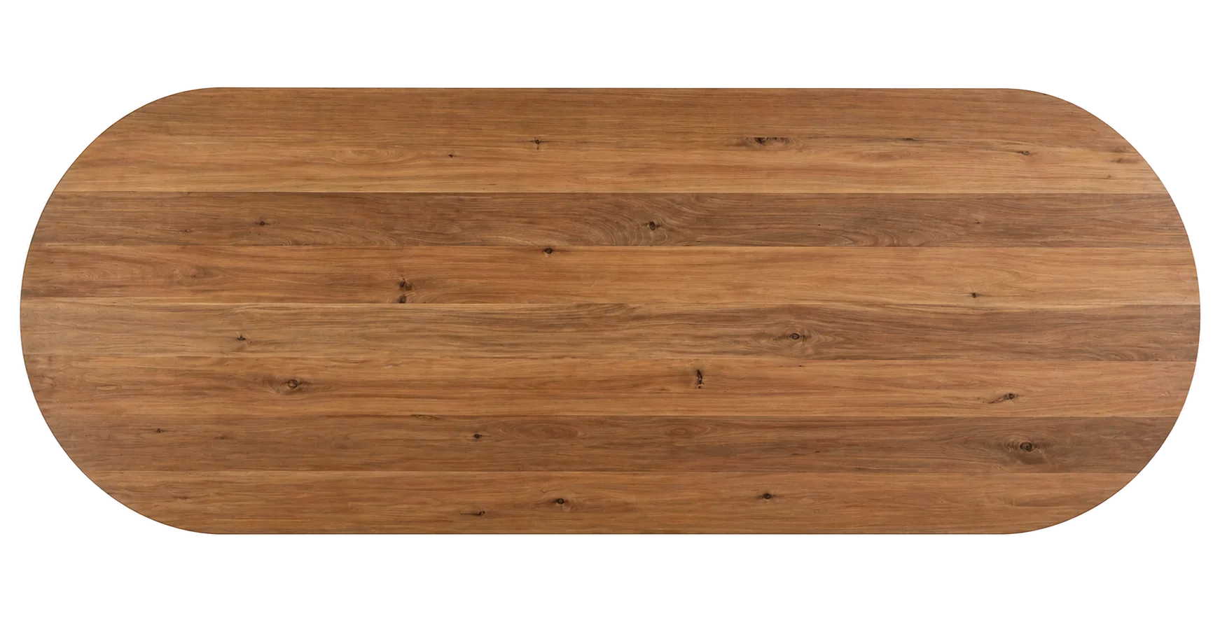Pill-shaped boardroom table in Country Bark Tōtara