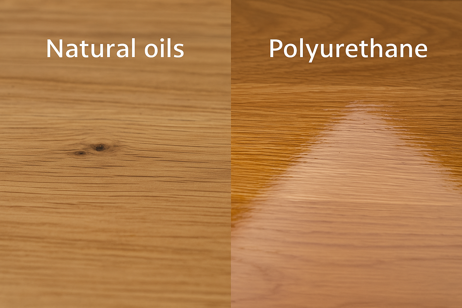 Are natural oils better than polyurethane for furniture?