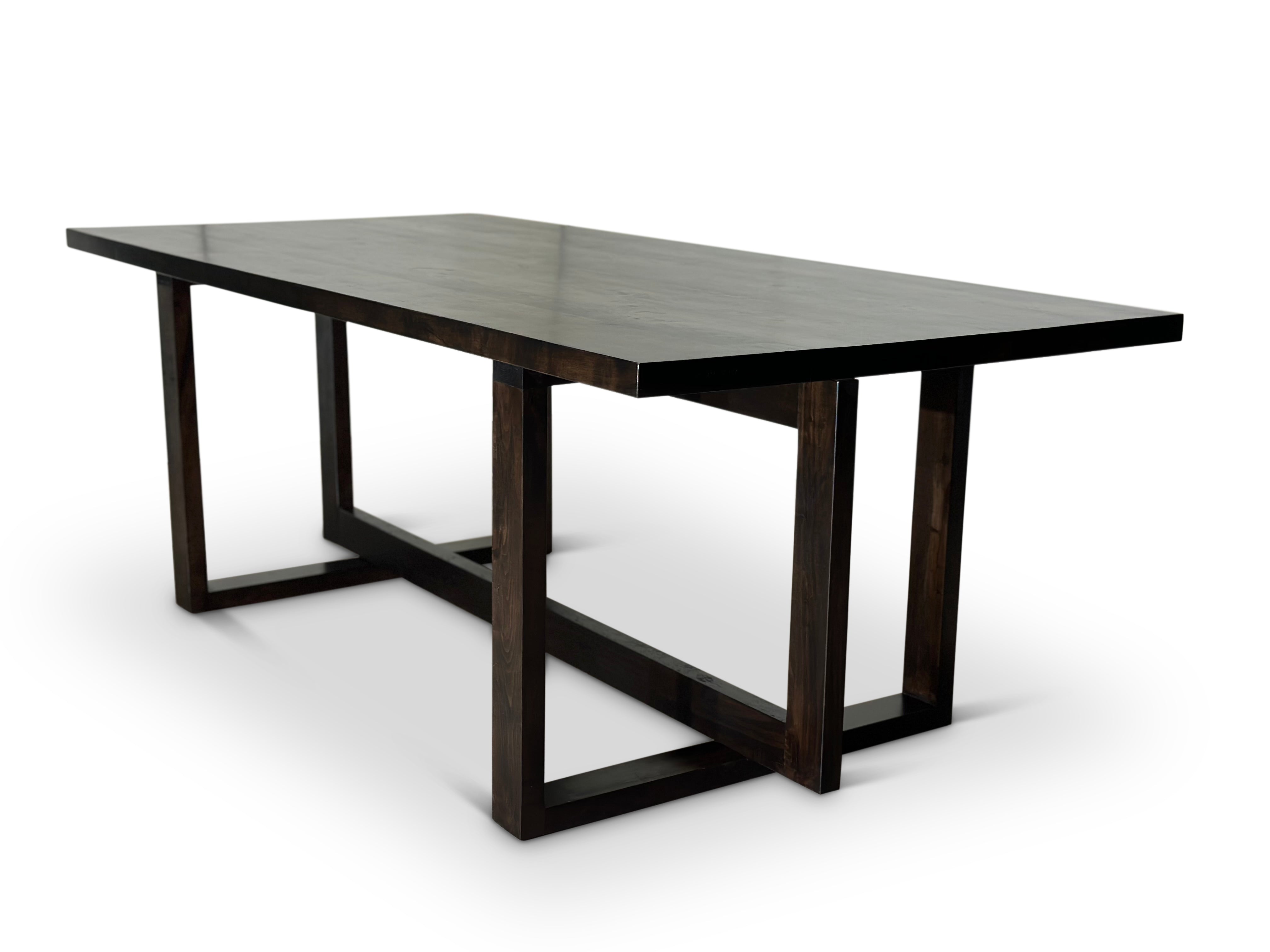 Floating base dining table