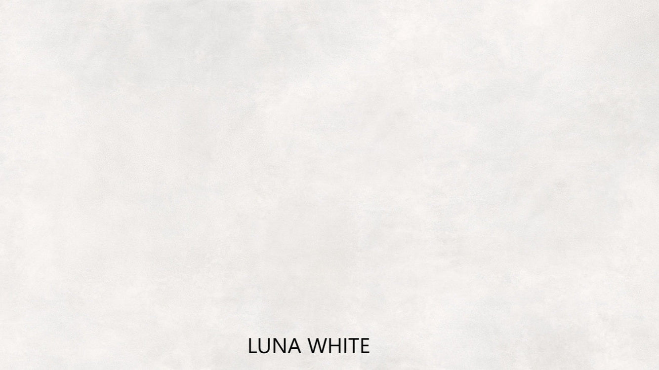 Solid white color swatch with 'LUNA WHITE' text