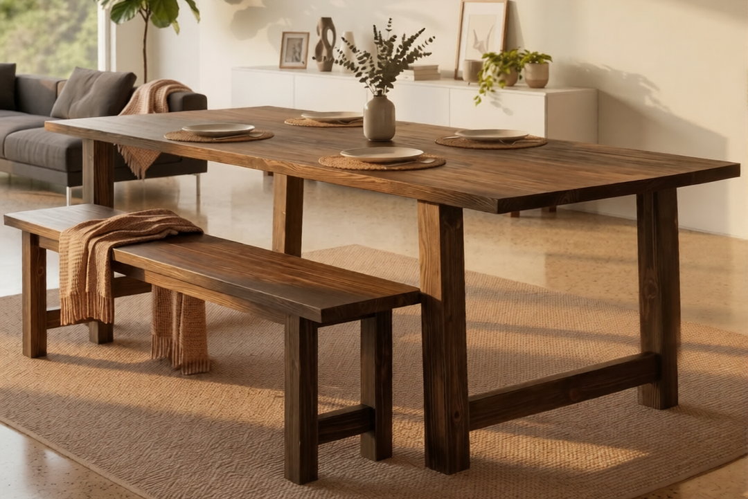 Modern Homestead Dining Table NZ | Solid Timber Table | Innate