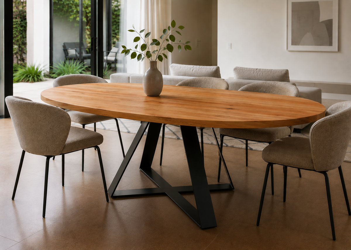 Oval Dining Table NZ | Custom Solid Timber Table | Innate