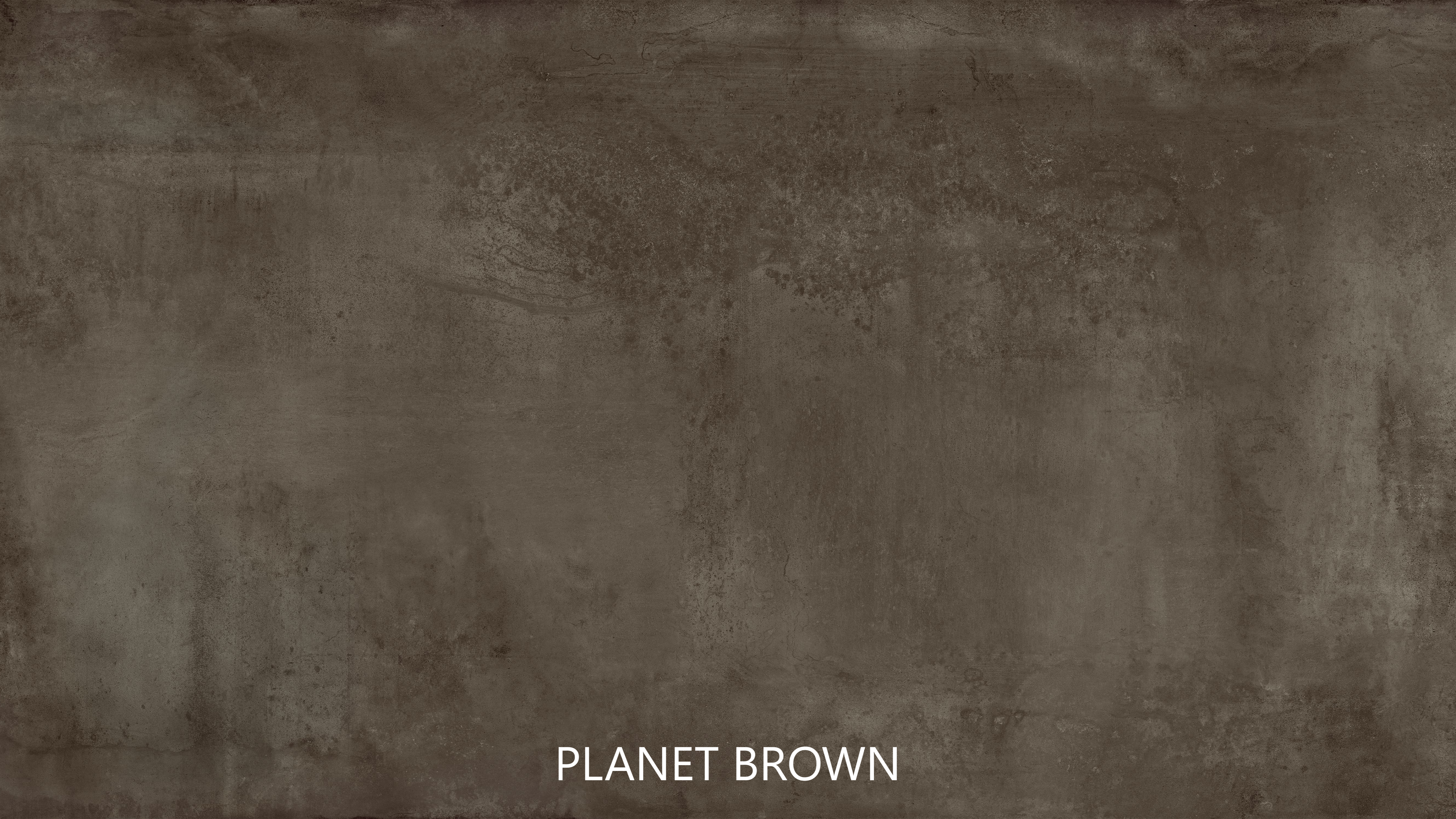 Textured brown color swatch with 'Planet Brown' label