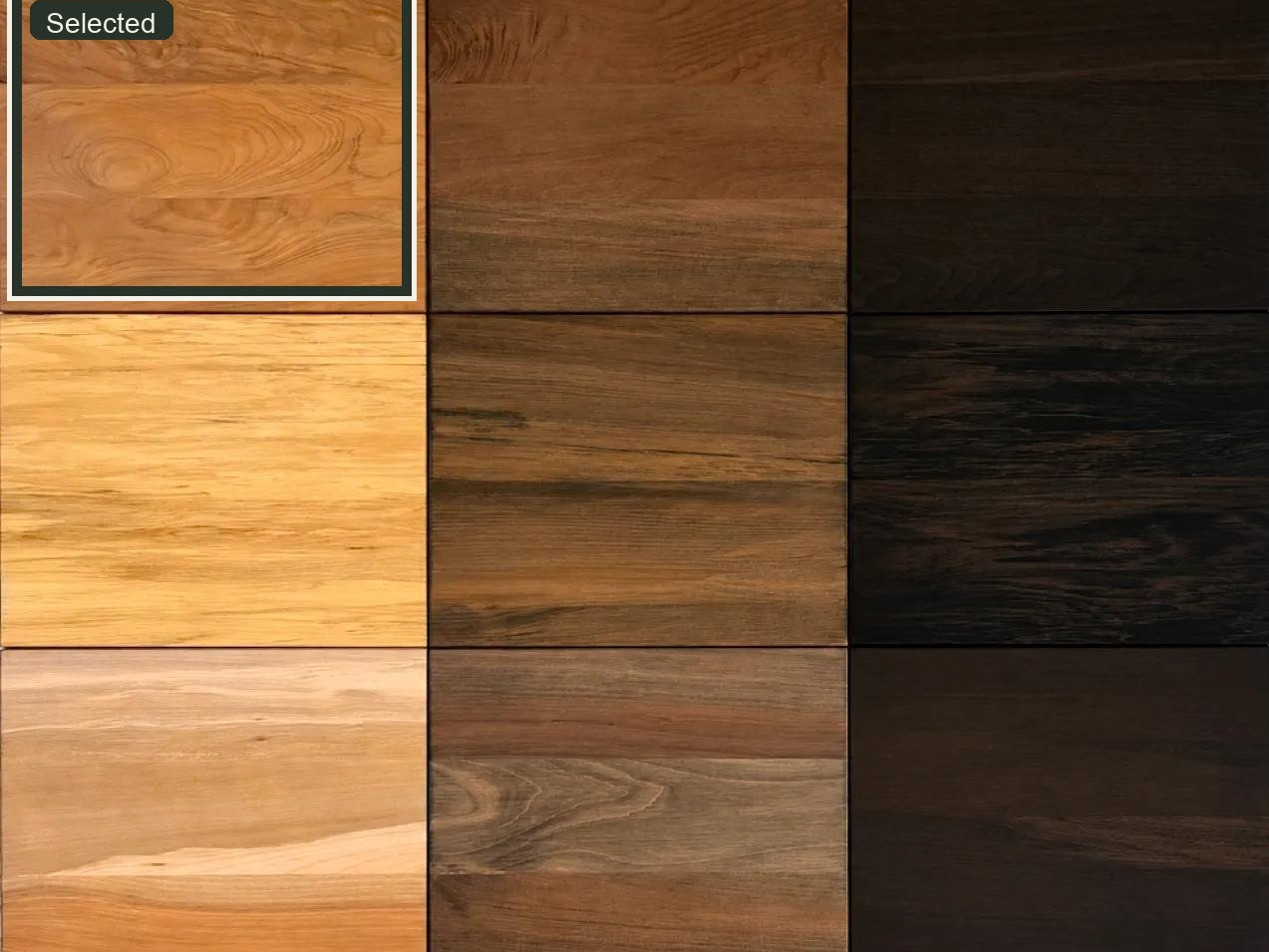 West Coast Beech - Clear highlighted on Innate Furniture timber sample grid