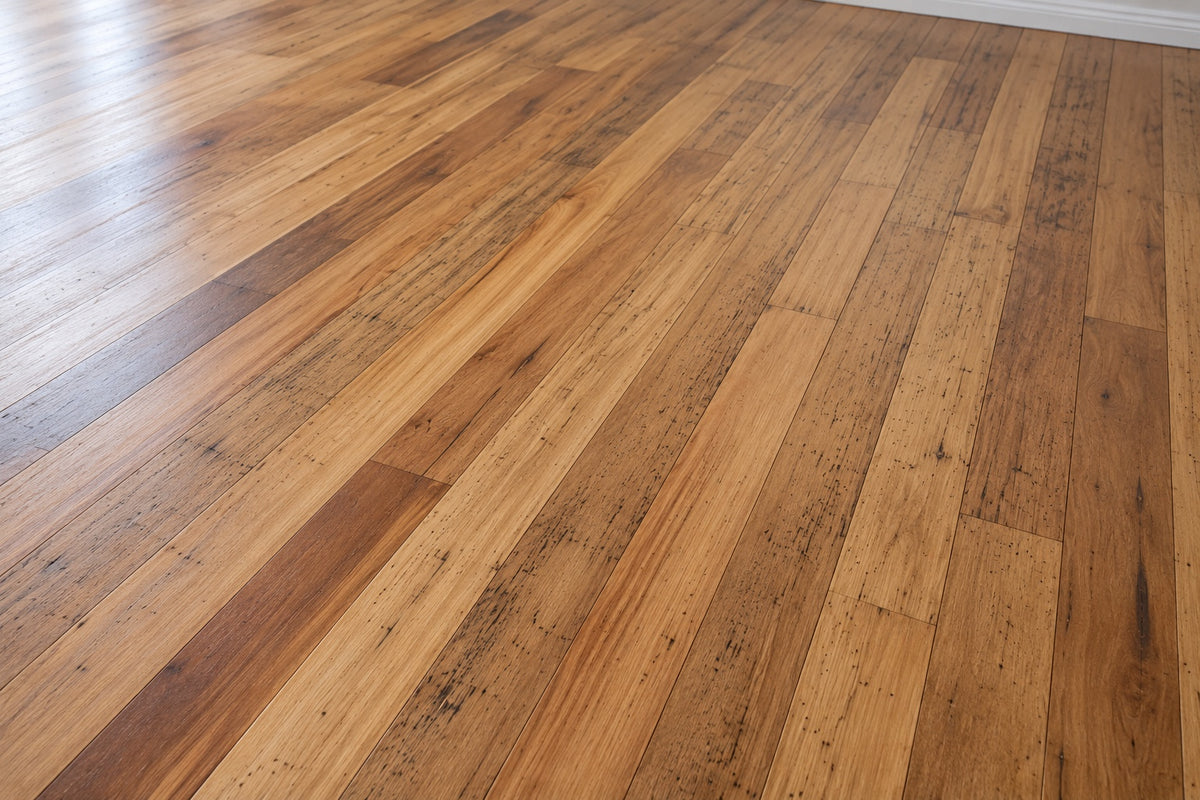 Illustration of Heritage grade beech flooring, 85 mm boards