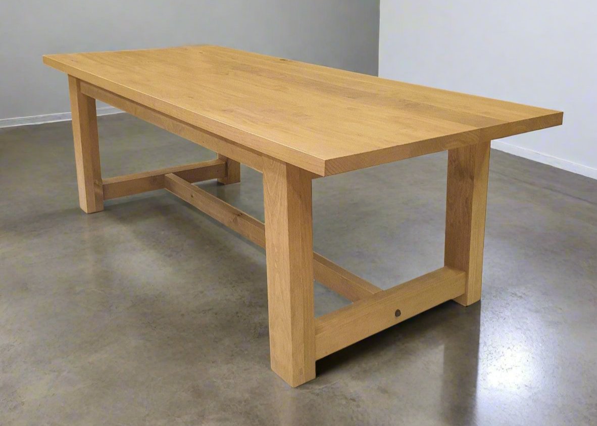 Angled Timber Frame Dining Table - Innate Furniture