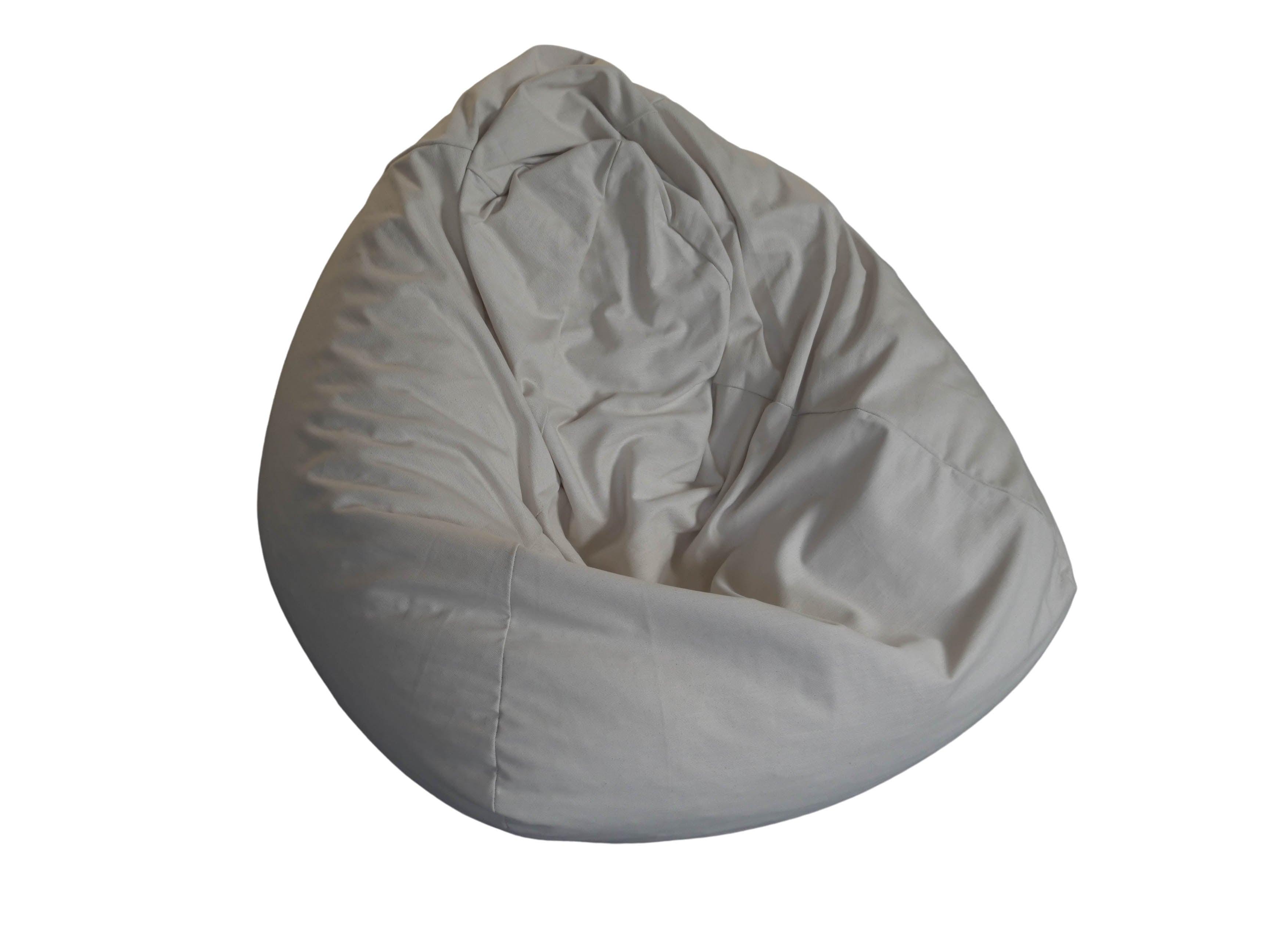 Cotton Bean Bag - Pearl - Innate Furniture