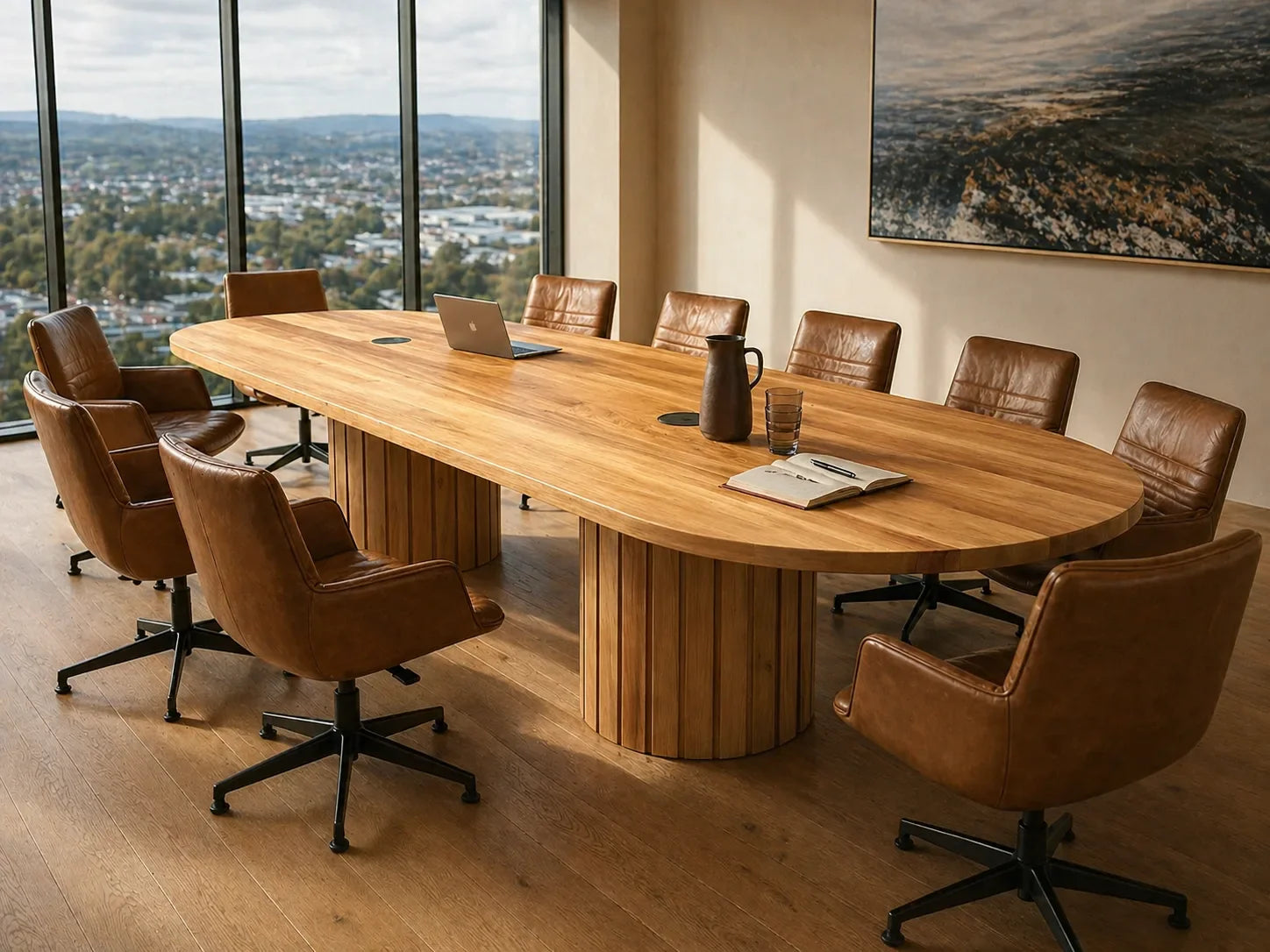 Custom NZ native timber boardroom table — Innate Furniture