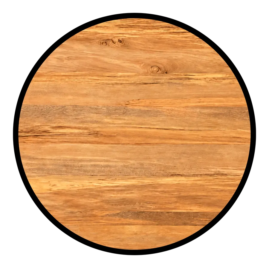 Round tabletop shape