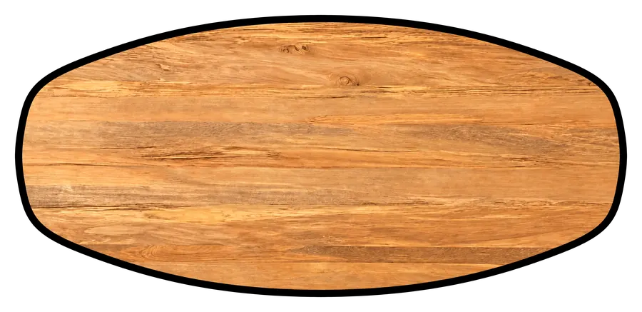 Danish Oval tabletop shape