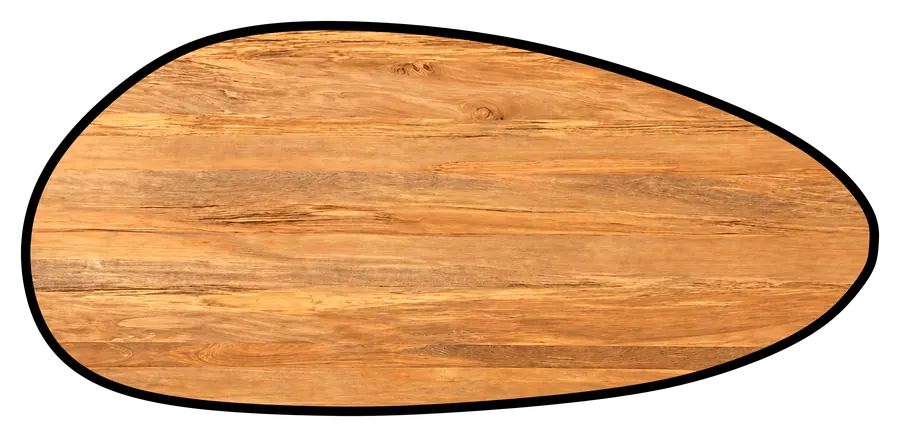 Pebble tabletop shape
