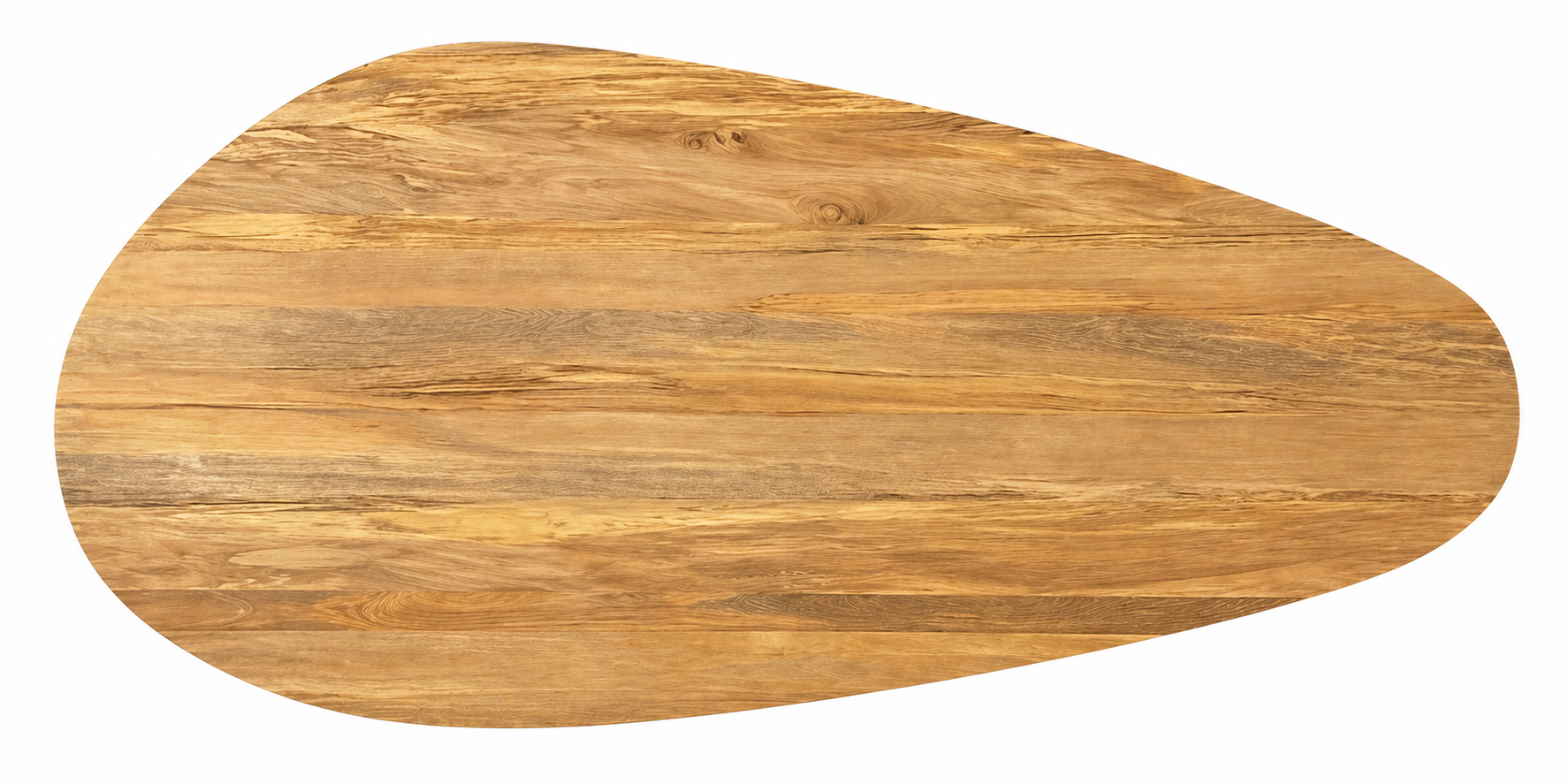 Pebble-shaped boardroom table in Clear Rimu